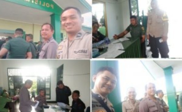 Bentuk Sinergitas TNI-Polri, Personel Polsek Selebar Ikuti Donor Darah dalam Rangka HUT Pomad Ke-77