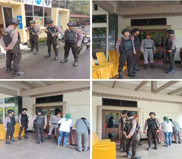 Patroli 11.01 R2 Satsamapta Polresta Bengkulu PAM Rapat Koordinasi Finalisasi Pengisian dan Verifikasi Data Calon anggota DPRD Kota Bengkulu