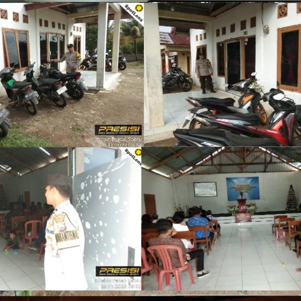 Polsek Selebar Laksanakan Pengamanan Ibadah Mingguan di Gereja GPDI Maranatha dan GKII Betungan￼