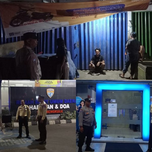 Cegah Tindak Pidana 3C, Polsek Muara Bangkahulu Patroli di Kelurahan Bentiring￼