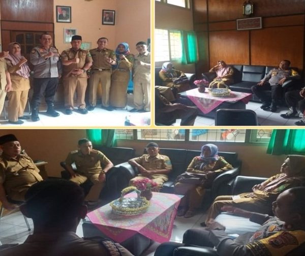Jalin Silahturahmi dan Bahas Kamtibmas, Kapolsek Kunjungi Kantor Camat Gading Cempaka