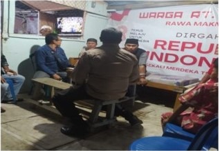 Polsek Muara Bangkahulu Patroli Keliling Malam Hari, Sampaikan Imbauan Kamtibmas