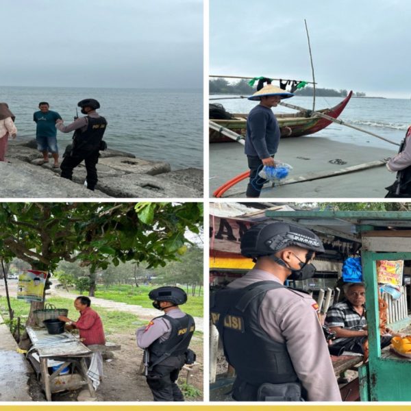 Patroli dan Sambangi Warga, Sat Samapta Polresta Bengkulu Sampaiakn Imbauan Kamtibmas￼