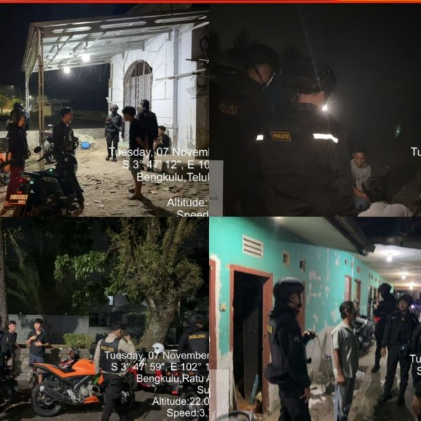Cegah Tindak Kejahatan 3C, Personel Sat Samapta Tingkatkan Patroli Malam￼