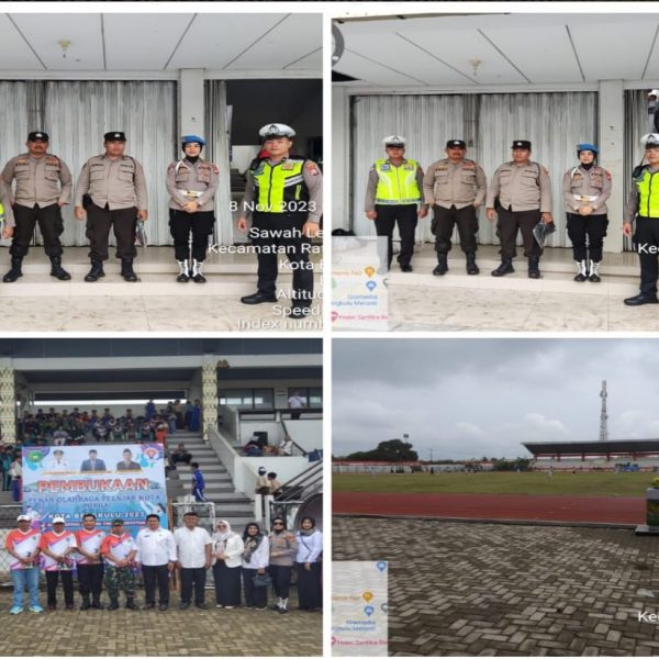 Polresta Bengkulu Lakukan Pengamanan Pembukaan Popka dan Pertandingan Sepak Bola￼