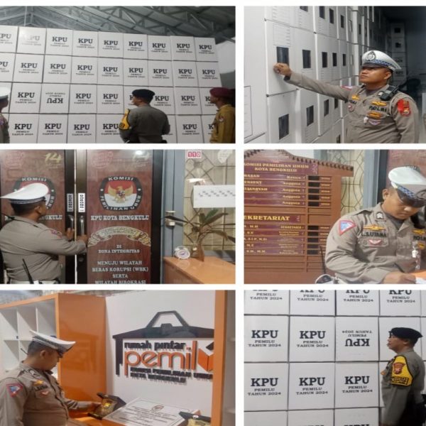 Patroli, Personel Subsatgas OMB Lakukan Pengecekan dan Kontrol di Seputran Lingkungan Kantor KPU￼