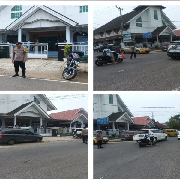 Hadir Pada Kegiatan Umat Nasrani, Polsek Teluk Segara Lakukan Pengamanan￼