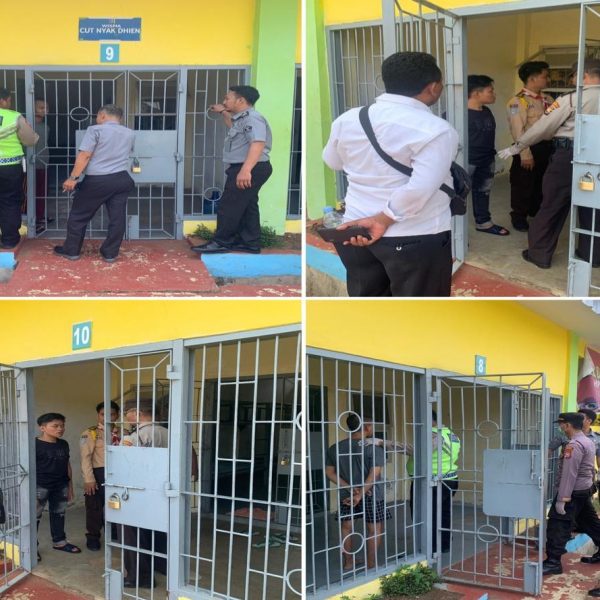 Polsek Muara Bangkahulu Monitoring Razia di LPKA Kelas II Bentiring￼