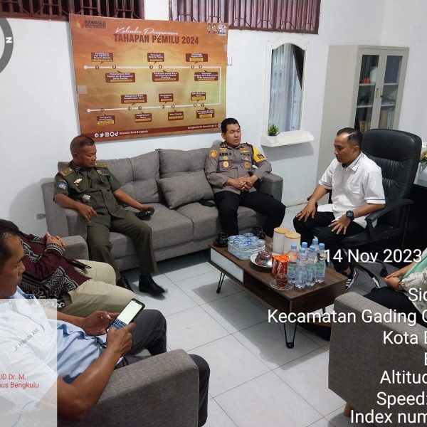 Kapolresta Bengkulu dan Bawaslu Bahas APK￼