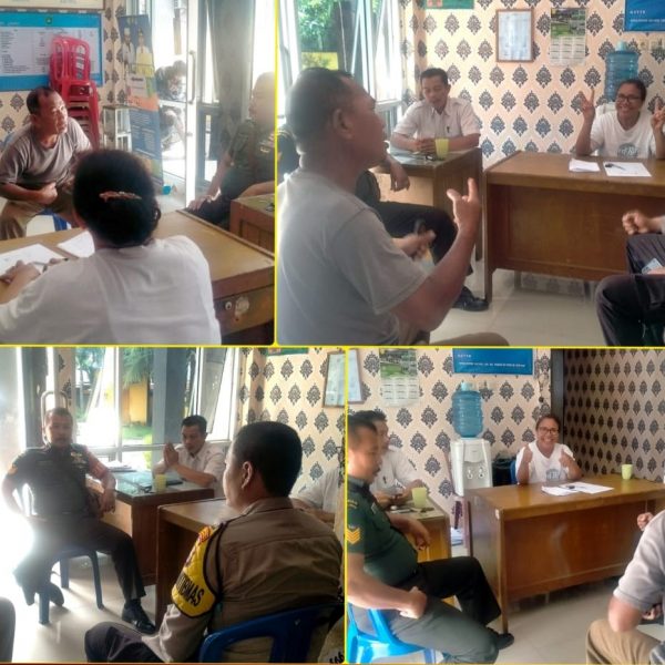 Sambangi Kantor Kelurahan Pagar Dewa, Polsek Selebar Sampaikan Imbauan Kamtibmas￼