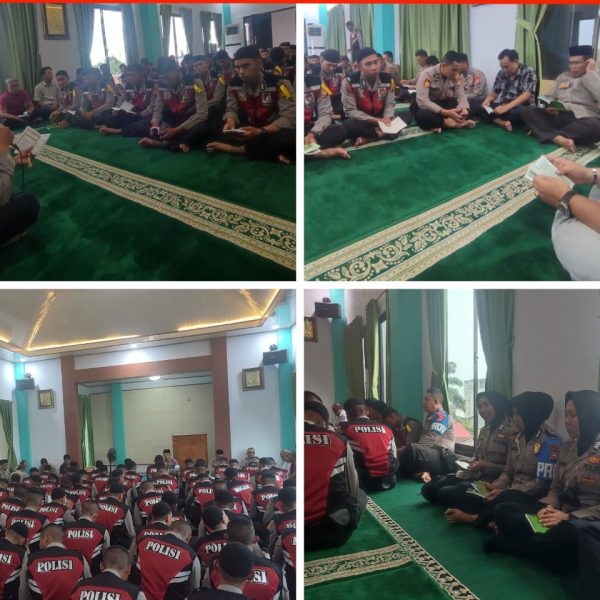 Polresta Bengkulu Gelar Binrohtal di Masjid Bhara Iman￼
