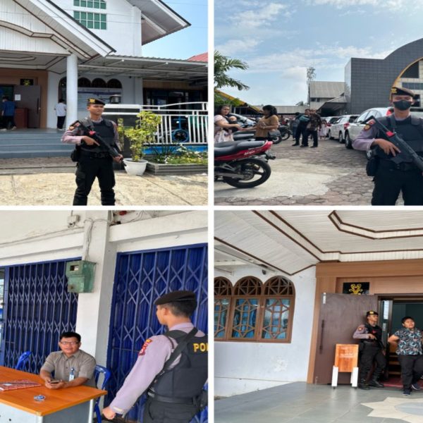 Polsek Gading Cempaka Laksanakan Pengamanan Ibadah Mingguan di Gereja￼