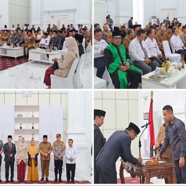 Kapolresta Bengkulu Hadiri Pelantikan dan Pengambilan Sumpah Jabatan Pejabat Sekertaris Daerah Kota Bengkulu￼