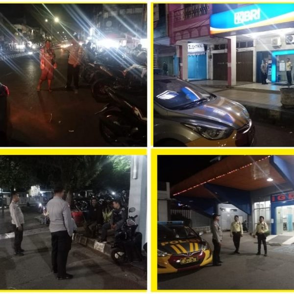 Patroli Keliling, Personel Poslek Ratu Samban Sambangi Security dan Sampaikan Imbauan Kamtibmas￼