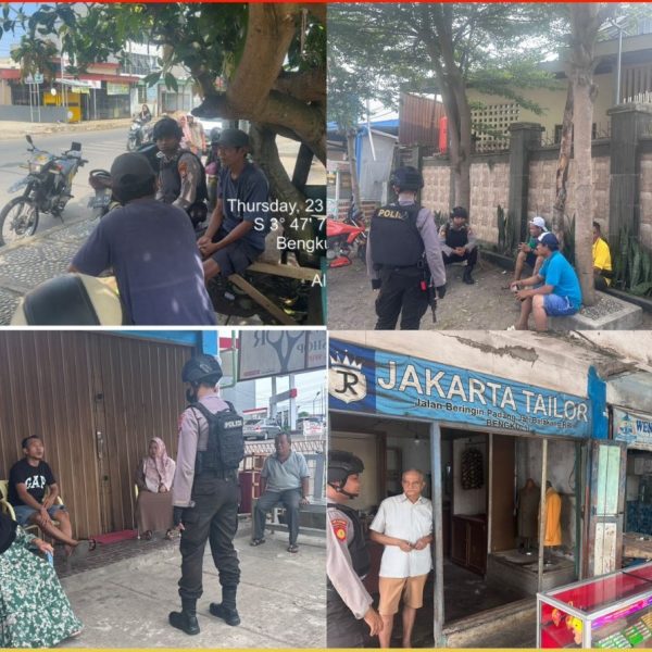 Sambangi Warga, Personel Sat Samapta Sampaikan imbauan Cegah Tindakan 3C￼