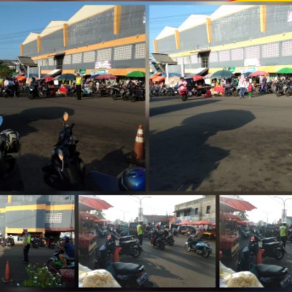 Ciptakan Kondisi Arus Lalin Tertib dan Lancar, Personel Polsek Ratu Samban Gelar Pengaturan Lalin di Depan Mega Mall￼
