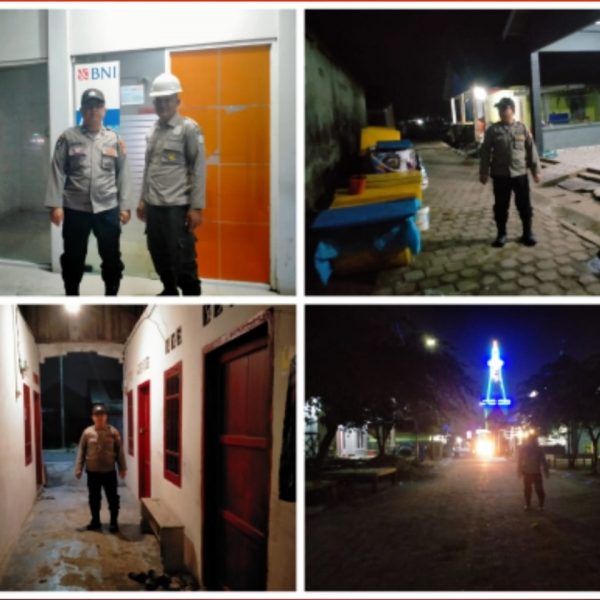 Personel Polsek KSKP Pulau Baai Patroli Dini Hari Cegah Gangguan Kamtibmas￼