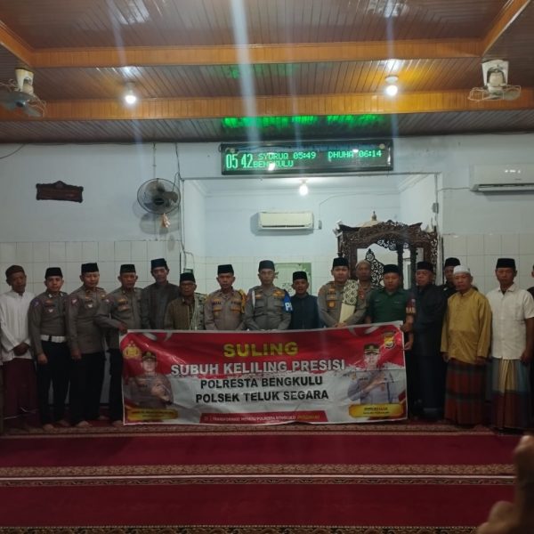 Kapolresta Bengkulu Gelar Program Suling di Masjid Hidayatus Sholihin￼
