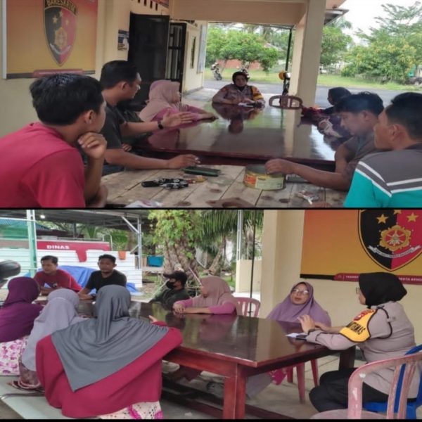 Terlibat Kesalahpahaman, Bhbainkamtibmas Kampung Melayu Bantu Mediasi Warga Binaannya￼