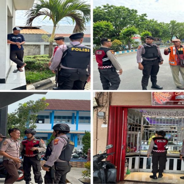 Cegah Tindak Pidana, Personel Sat Samapta Sambangi Security SMAN 2 Kota Bengkulu dan Bank BRI Sampaikan Imbauan Kamtibmas￼