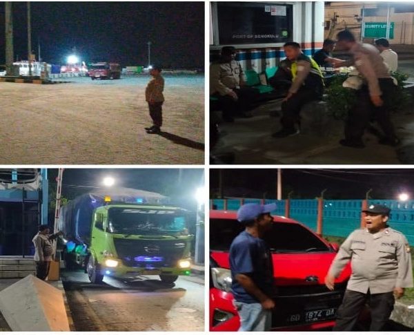 Berikan Rasa Aman dan Kondusif di Wilyah Hukum, Polsek KSKP Pulau Baai Patroli Malam Hari￼