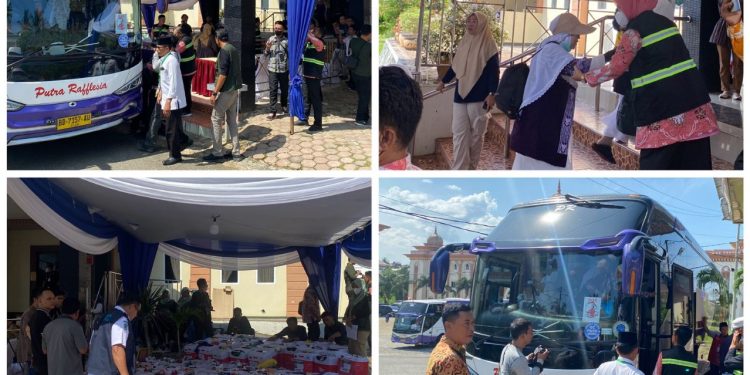Polresta Bengkulu Lakukan Pengamanan Kedatangan Jemaah Haji Kloter Pertama di Provinsi Bengkulu
