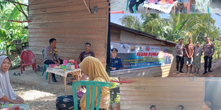 Polsek Ratu Samban Salurkan Bansos Kepada Warga Kelurahan Lempuing Dalam HUT Bhayangkara ke 78