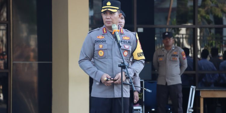 Pimpin Apel Pagi Kapolresta Bengkulu Ucapkan Terimkasih Kepada Personel