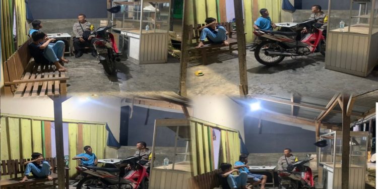 Waspada Gangguan Kamtibmas, Personel Poslek Muara Bangkahulu Patroli Keliling