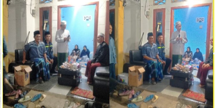 Bhabinkamtibmas Kelurahan Sumber Jaya Hadiri Takziah Malam ke Tiga Warga Binaan