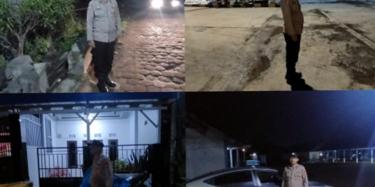 Pantau Sitkamtibmas di Seputaran Wilkum, Polsek KSKP Pulau Baai Gelar Patroli Subuh