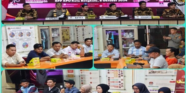 Kapolresta Bengkulu Hadiri Rapat Koordinasi Persiapan Pelaksanaan Debat Publik Pasangan Calon Walikota dan Wakil Walikota Bengkulu Pilakda 2024