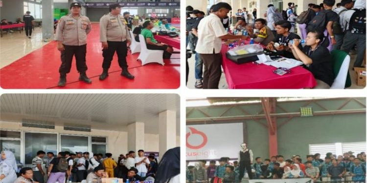 Polsek Gading Cempaka Amankan Pertandingan Futsal Series Region Bengkulu