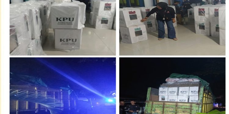 Polsek Kampung Melayu, Laksanakan Pengamanan dan Pengawalan Logistik Pemilu