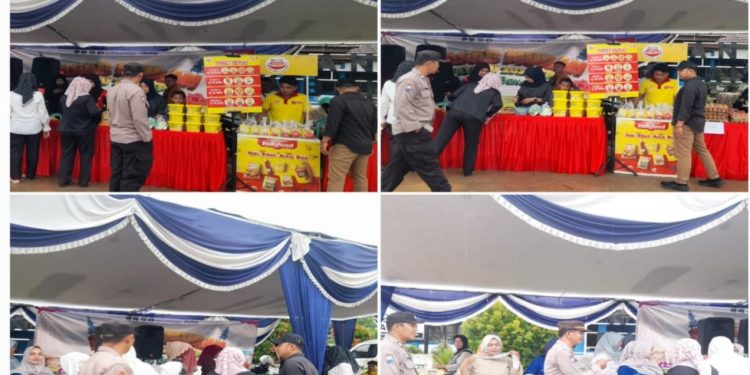Polsek Ratu Samban Kawal Pasar Murah Jelang Natal dan Tahun Baru, Harga Bahan Pokok Terjangkau