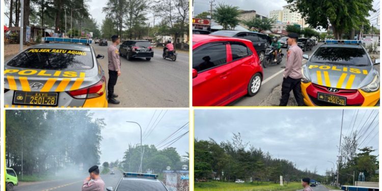 Polsek Ratu Agung Amankan Lalu Lintas Selama Libur Panjang