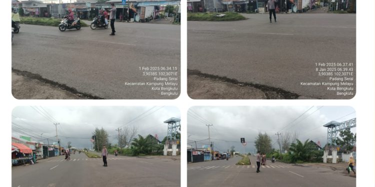 Polsek KSKP Pulau Baai Gelar Pengamanan dan Pengaturan Pagi di TPI Pulau Baai