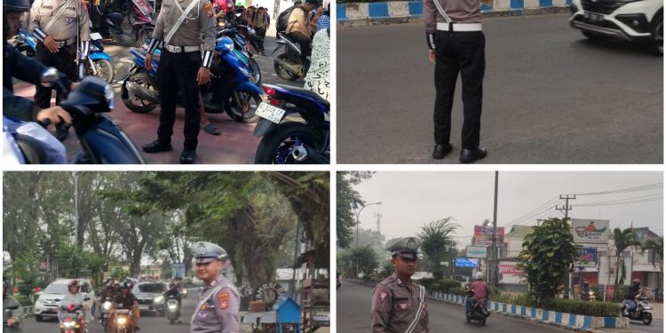 Satlantas Polresta Bengkulu Atur Lalu Lintas Sore, Pastikan Kelancaran Arus Kendaraan